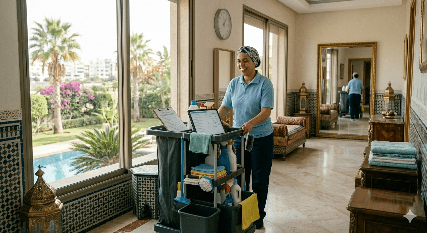 Femme de Ménage pour Villa à Marrakech