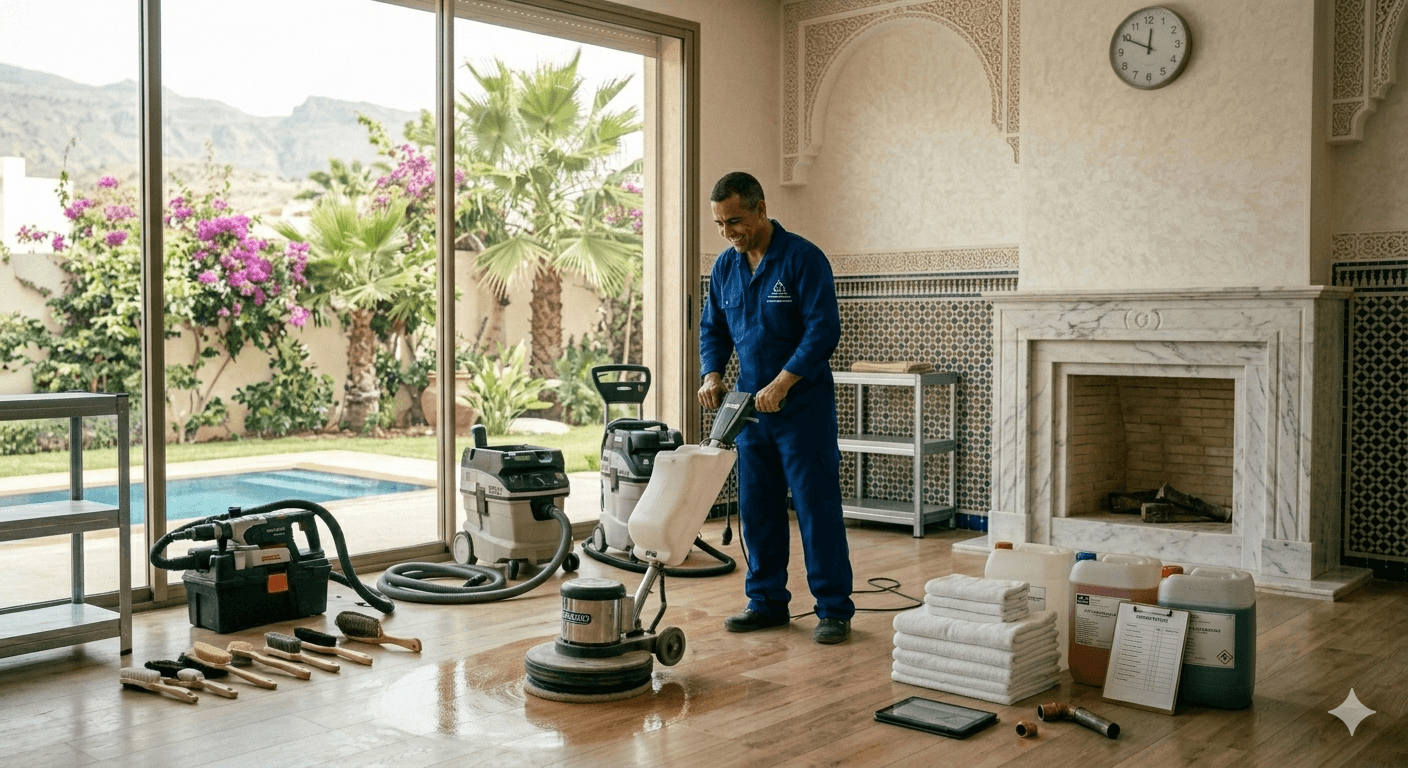 Nettoyage après Chantier à Marrakech